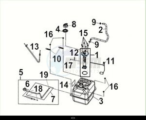 CRUISYM a 300 (LV30W3-EU) (M3) drawing FUEL TANK