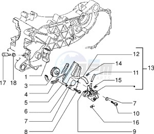 NTT 50 equel to Piaggio NRG mc1 drawing Oil pump