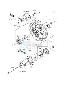 Z300_ABS ER300BFF XX (EU ME A(FRICA) drawing Rear Hub