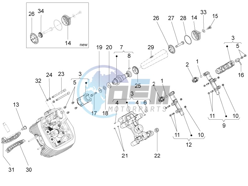 LH cylinder timing system