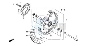 VT750C2 VT750C2 drawing FRONT WHEEL