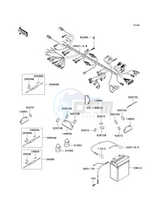 KVF 360 B [PRAIRIE 360] (B6F-B9F) B9F drawing CHASSIS ELECTRICAL EQUIPMENT