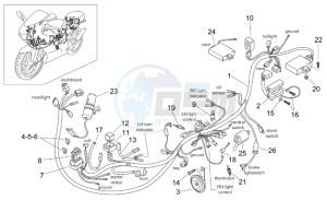 RS 125 Tuono drawing Electrical system I