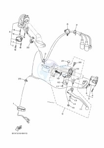 YZF320-A YZF-R3 (B2X2) drawing HANDLE SWITCH & LEVER