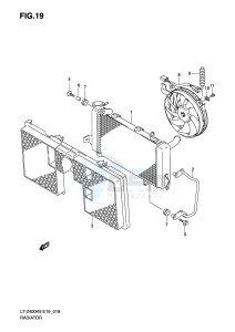 LT-Z400 (E19) drawing RADIATOR