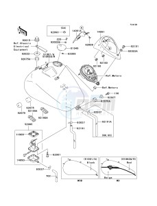 VN 1500 L [VULCAN 1500 NOMAD FI] (L2-L4) [VULCAN 1500 NOMAD FI] drawing FUEL TANK -- VN1500-L4- -