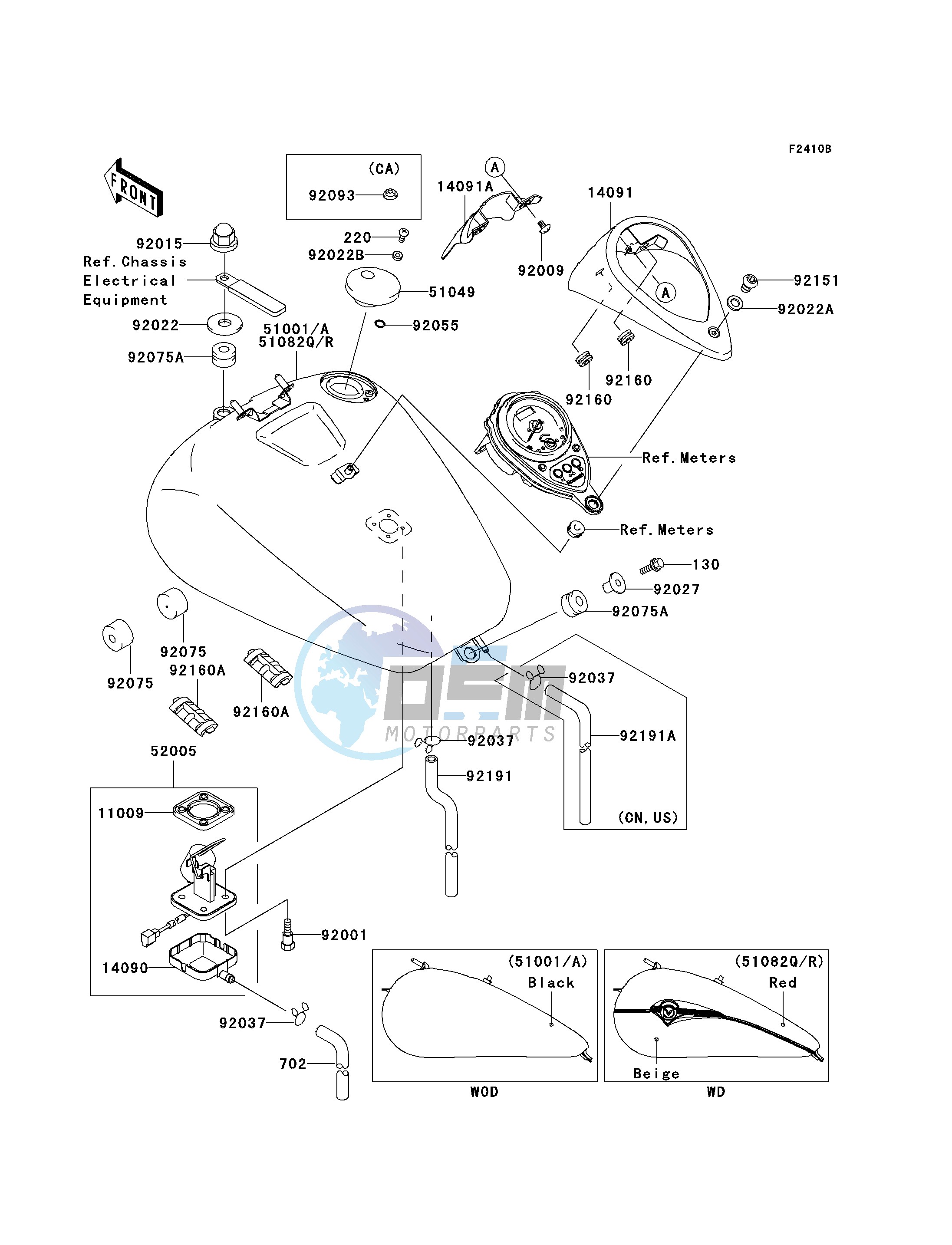 FUEL TANK -- VN1500-L4- -