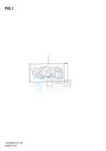 TU250X (E3) drawing GASKET SET