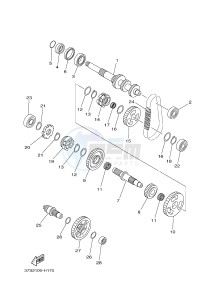 YFM450FWAD YFM45FGPD GRIZZLY 450 EPS (1CTP 1CTR 1CTS) drawing TRANSMISSION