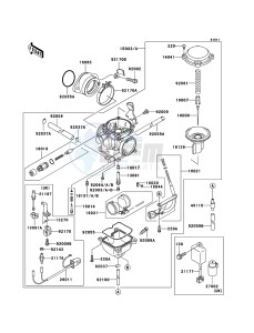 KLF300 4x4 KLF300-C17 EU GB drawing Carburetor