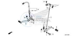 CB650FAE CB650FA 2ED drawing PEDAL