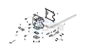 CRUISYM 125I ABS (L8 L9) EU EURO4 drawing CYLINDER HEAD COVER