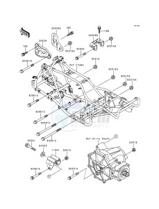 KLF 400 B [BAYOU 400 4X4] (B4-B6) [BAYOU 400 4X4] drawing FRAME FITTINGS