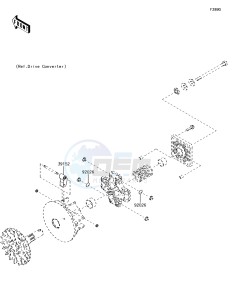 MULE SX KAF400JJF EU drawing Optional Parts(Engine)