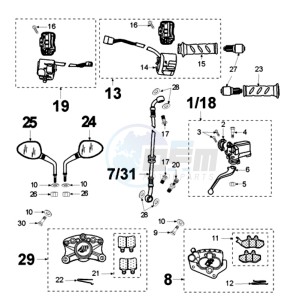 ELY 125DN EU drawing BRAKE SYSTEM