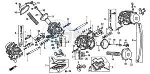 ST1100 drawing CARBURETOR (COMPONENT PARTS)