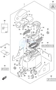 DF 300B drawing Engine Cover