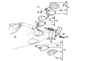 Liberty 125 drawing Taillight