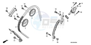 CBR600RA9 France - (F / ABS CMF) drawing CAM CHAIN/TENSIONER