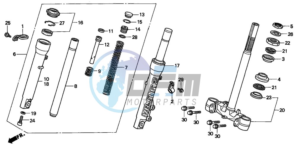 FRONT FORK/STEERING STEM