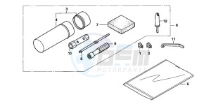 TRX250TE FOURTRAX ES drawing TOOLS