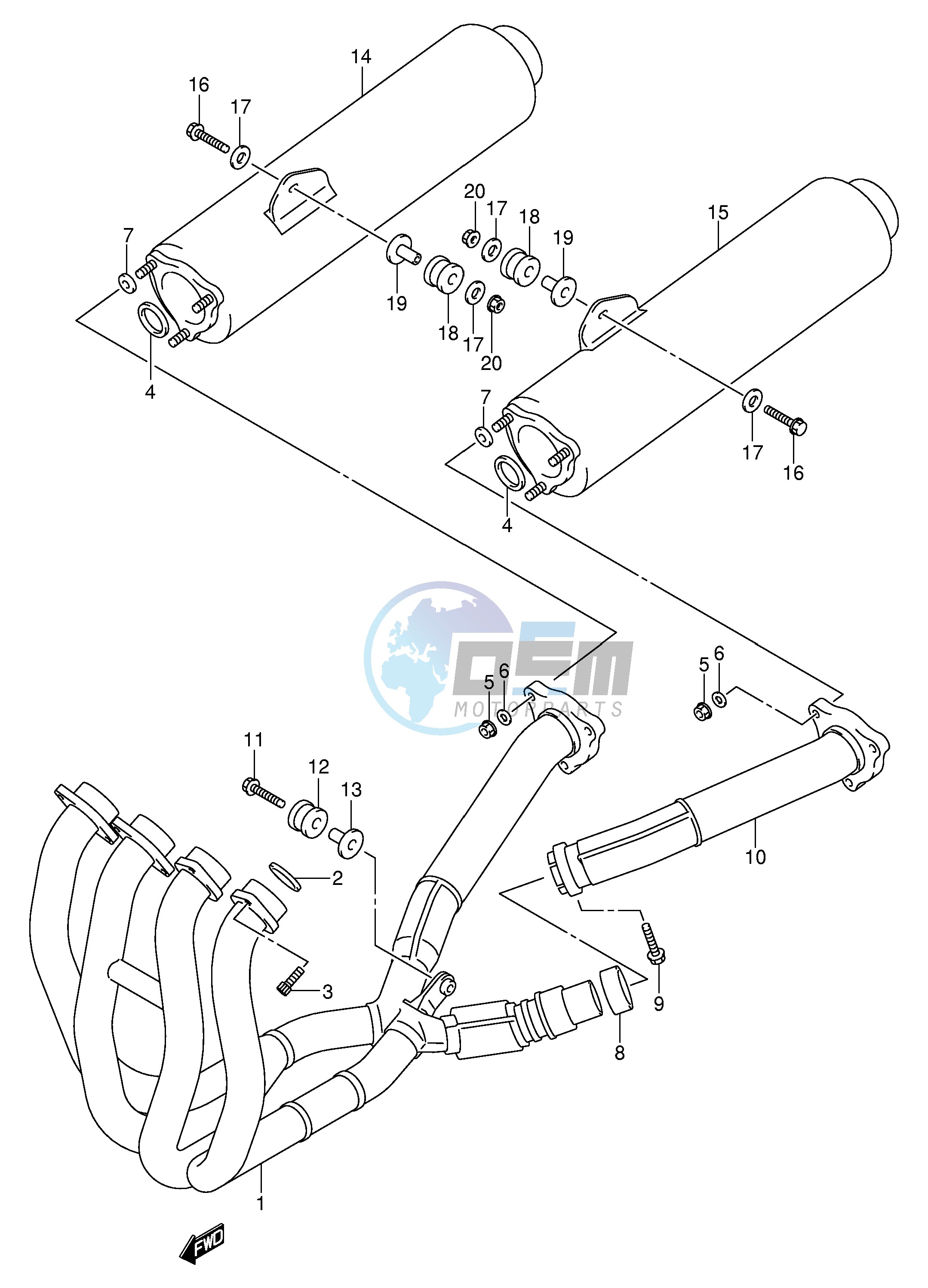 MUFFLER (MODEL X Y K1)