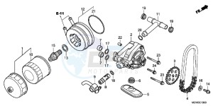 NT700VB drawing OIL FILTER/ OIL PUMP