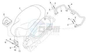 Mojito custom 50 2t (eng. aprilia) drawing Saddle - Handle