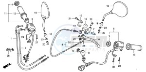 VT750CA drawing HANDLE SWITCH