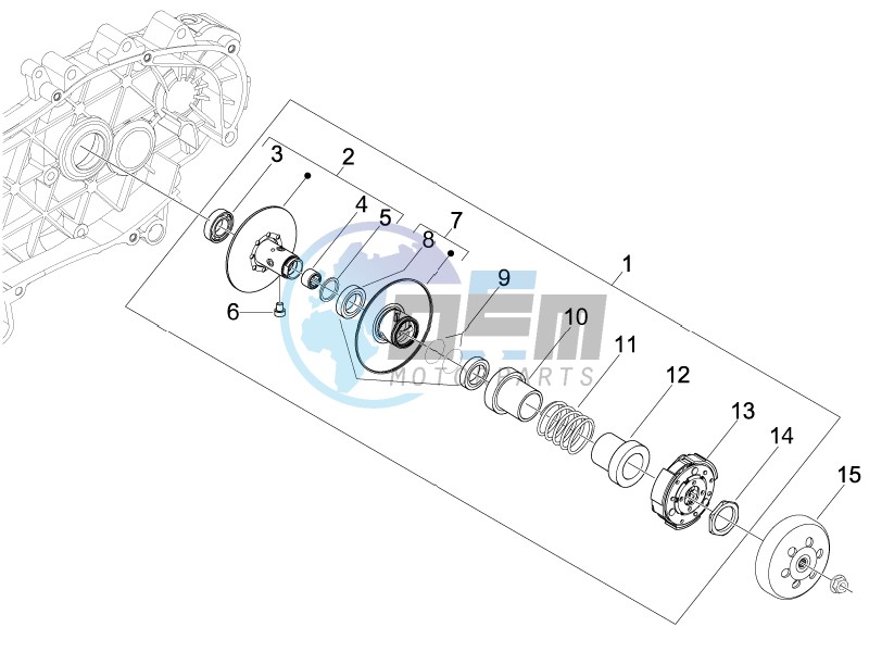 Driven pulley