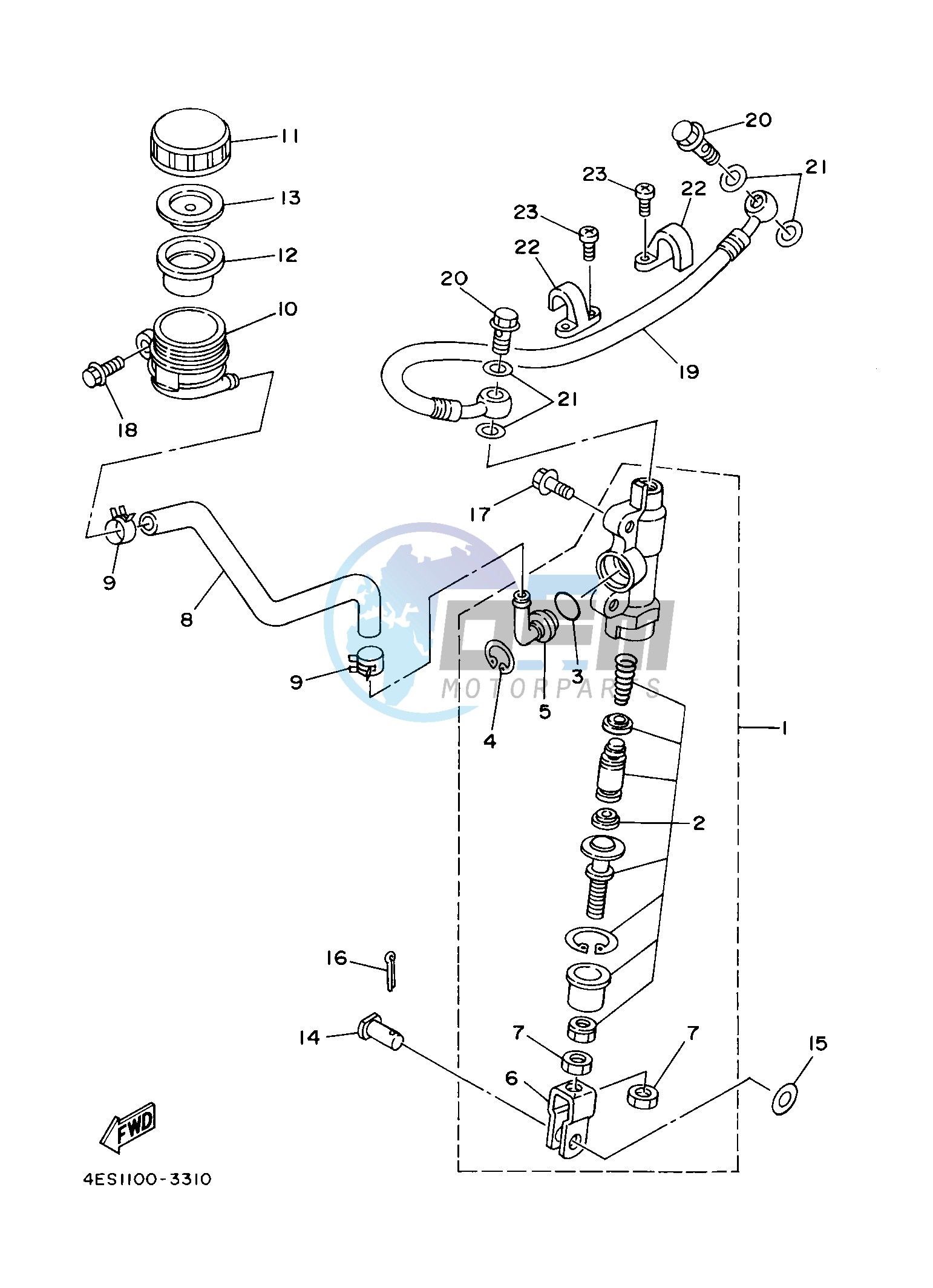 REAR MASTER CYLINDER