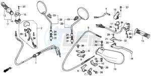 SFX50 drawing HANDLE LEVER/SWITCH/CABLE (2)