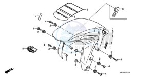 CBR600RRA Australia - (U / 2U) drawing FRONT FENDER