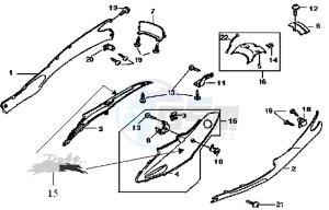 SUPER DUKE 125 drawing COWLING