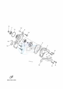 MT125 MTN125-A (BGW2) drawing WATER PUMP