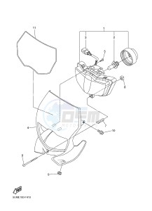 WR250F (1HCE) drawing HEADLIGHT