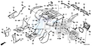 TRX500FAE TRX500FA Europe Direct - (ED) drawing REAR FENDER