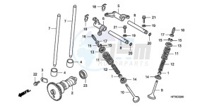 TRX420FAA Europe Direct - (ED) drawing CAMSHAFT/VALVE