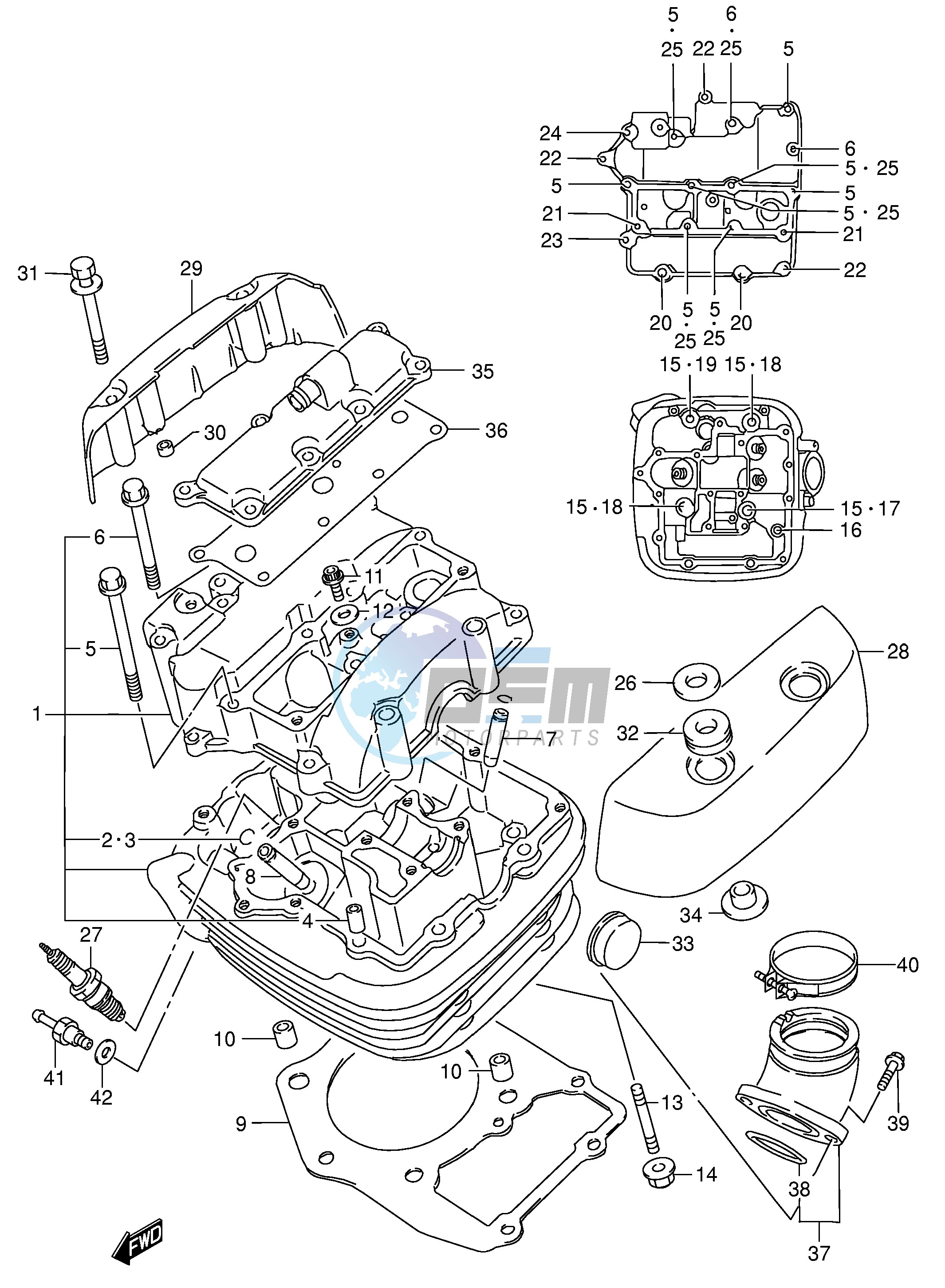 CYLINDER HEAD (FRONT)