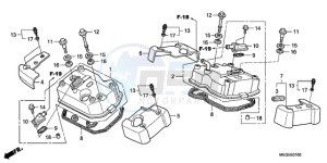 VT750C9 Europe Direct - (ED / MK) drawing CYLINDER HEAD COVER