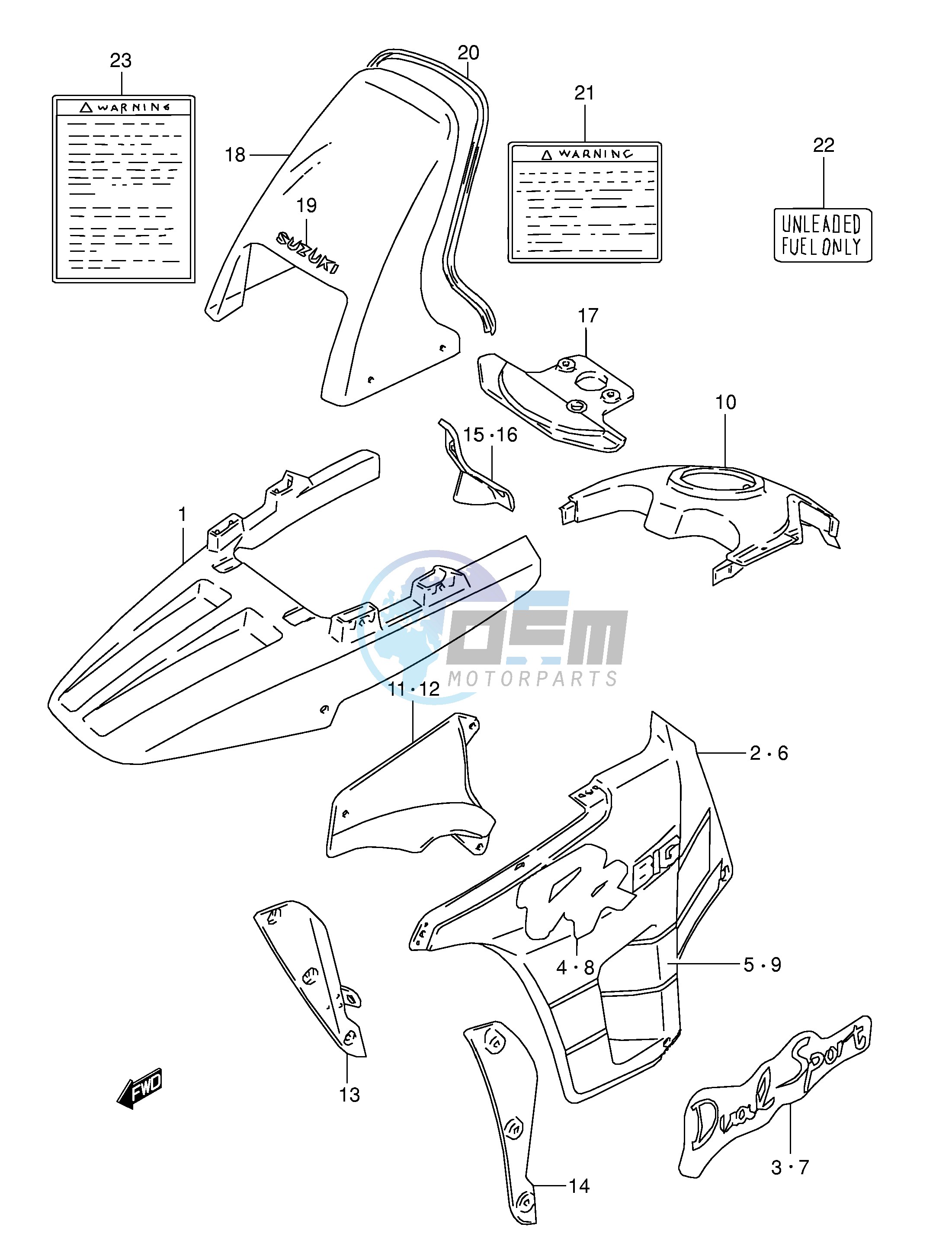 COWLING BODY (MODEL M)