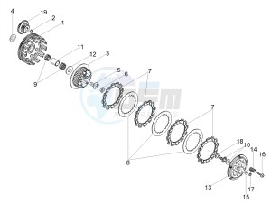 SX 50 LOW SEAT E4 (EMEA) drawing Clutch