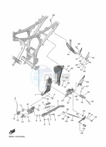 YZF690 YZF-R7 (BEBG) drawing STAND & FOOTREST