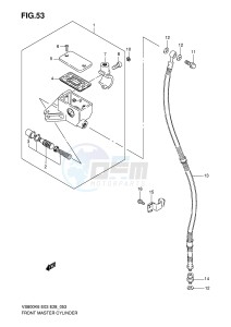 VS800 (E3-E28) INTRUDER drawing FRONT MASTER CYLINDER