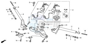 CBR125RS drawing HANDLE PIPE/TOP BRIDGE