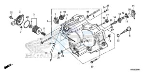 TRX500FM6H Europe Direct - (ED) drawing FRONT CRANKCASE COVER