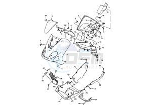 YP E MAJESTY 180 drawing FRONT BODY