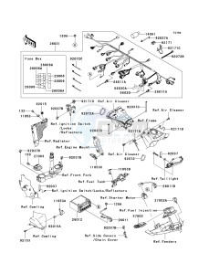 ZX 1000 M [NINJA ZX-10R] (C1) [NINJA ZX-10R] drawing CHASSIS ELECTRICAL EQUIPMENT