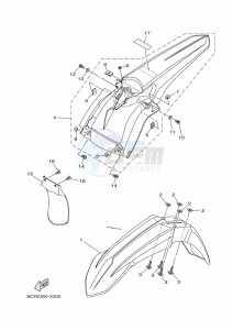 YZ250 (BCRG) drawing FENDER