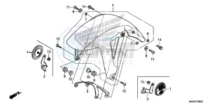 NC700SAD NC700S ABS 2ED - (2ED) drawing FRONT FENDER